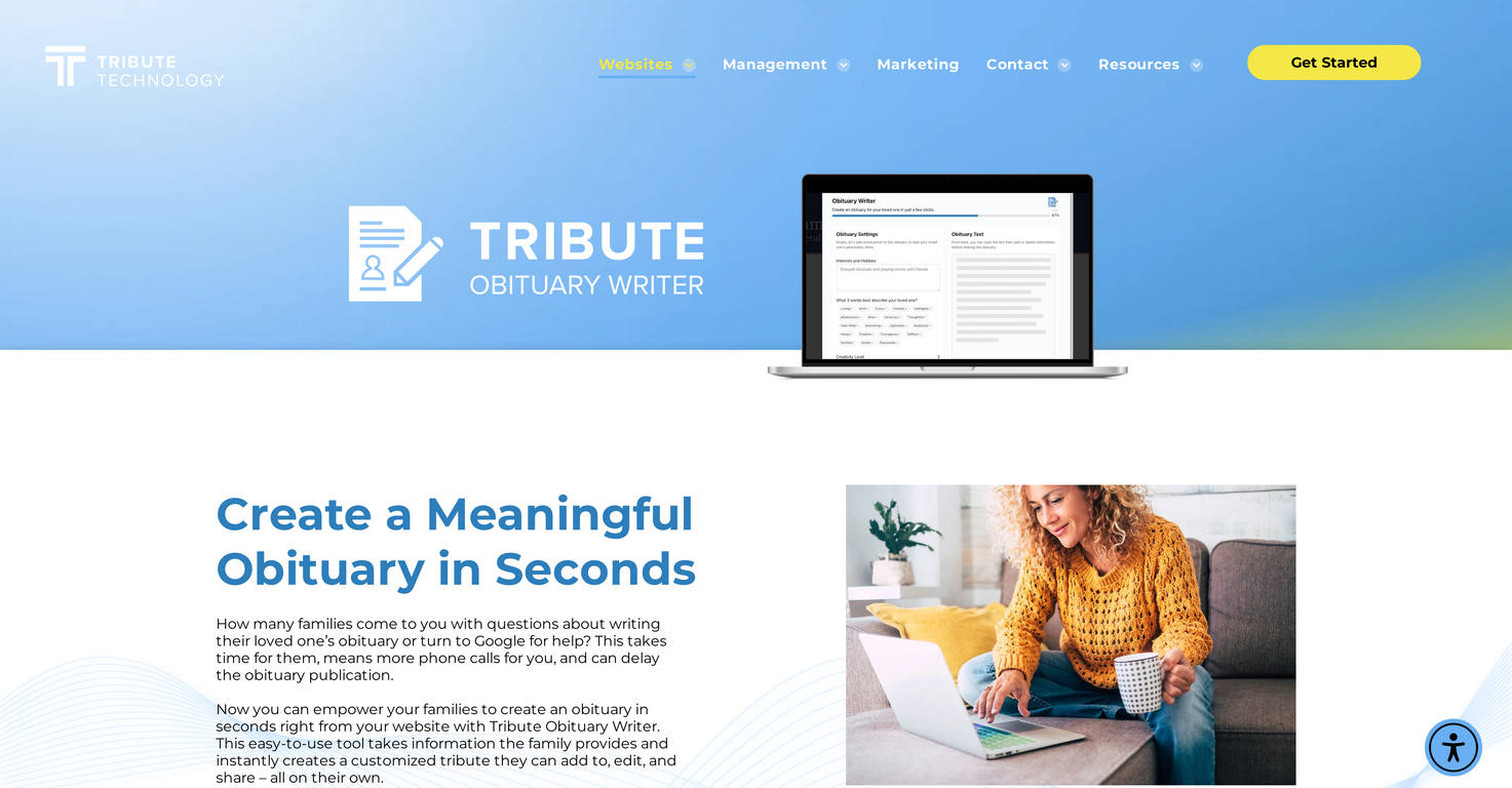 Tributetech screenshot