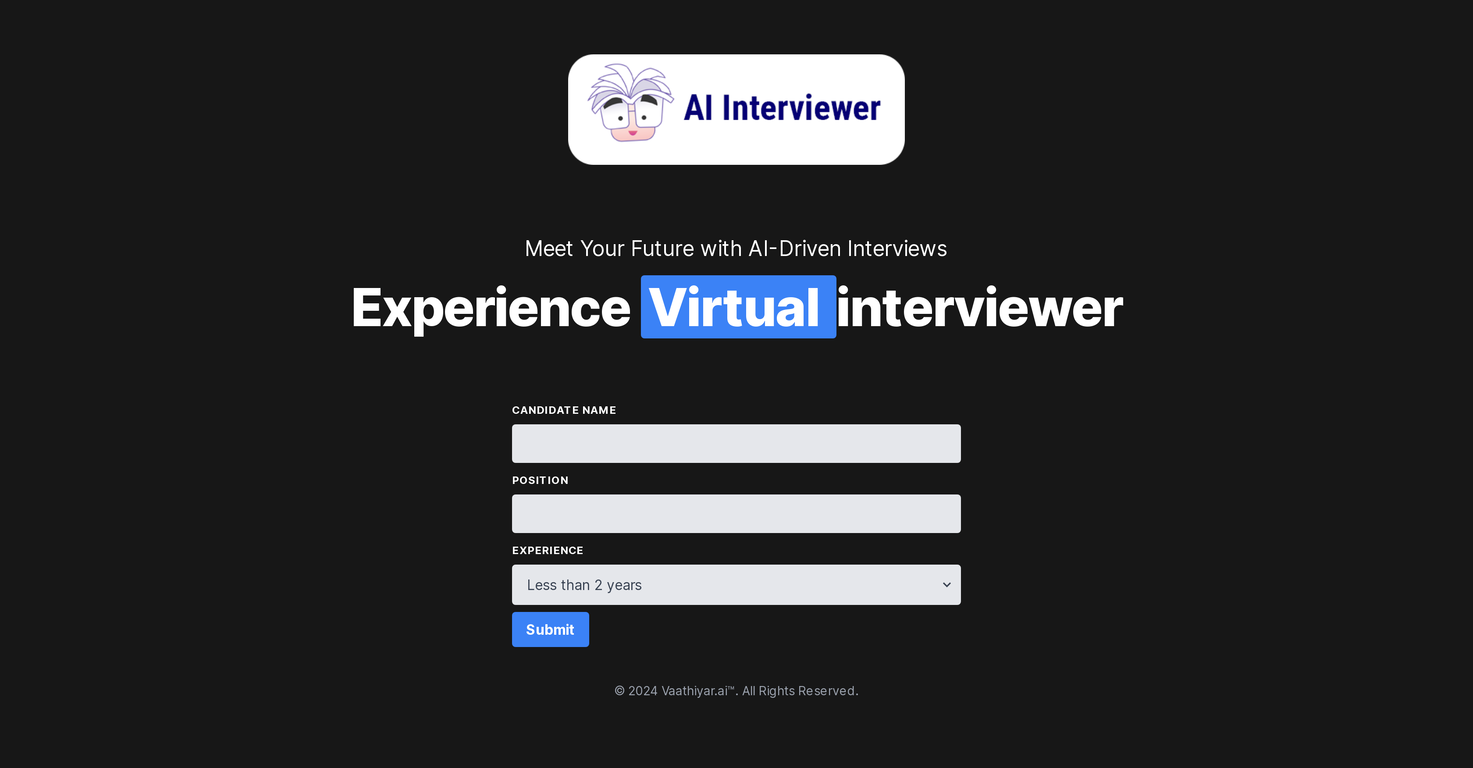 AI Interviewer screenshot