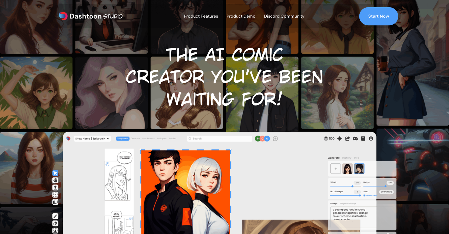 Dashtoon screenshot