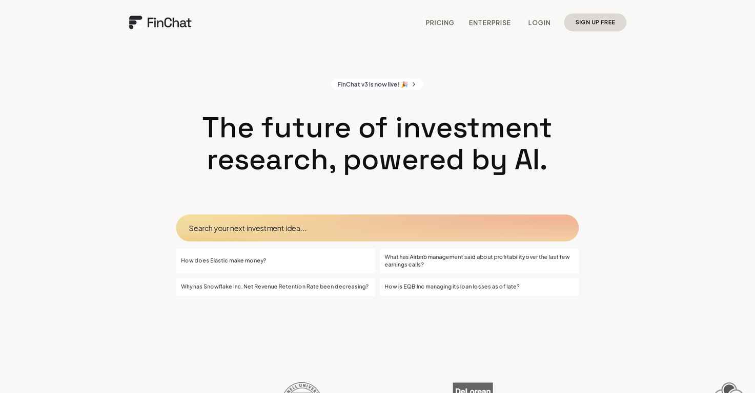 FinChat screenshot