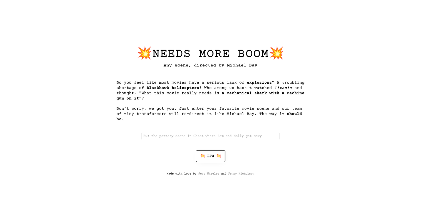 NeedsMoreBoom screenshot