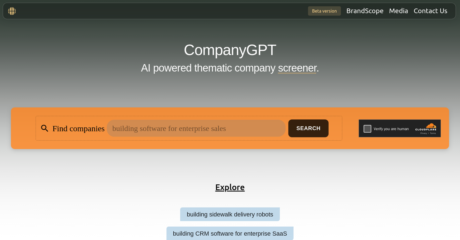CompanyGPT screenshot