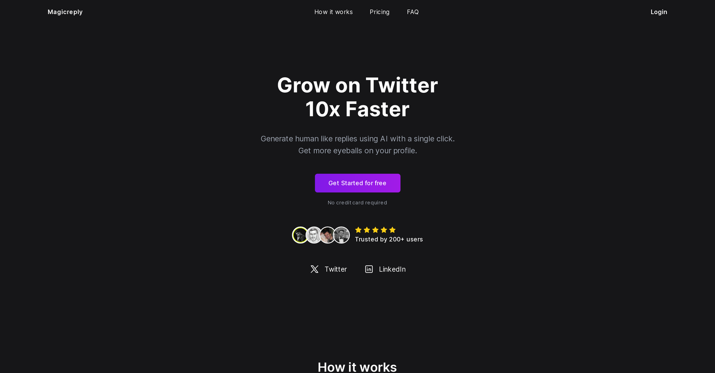 Magicreply.io screenshot