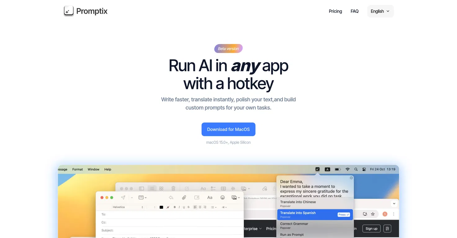 Promptix screenshot