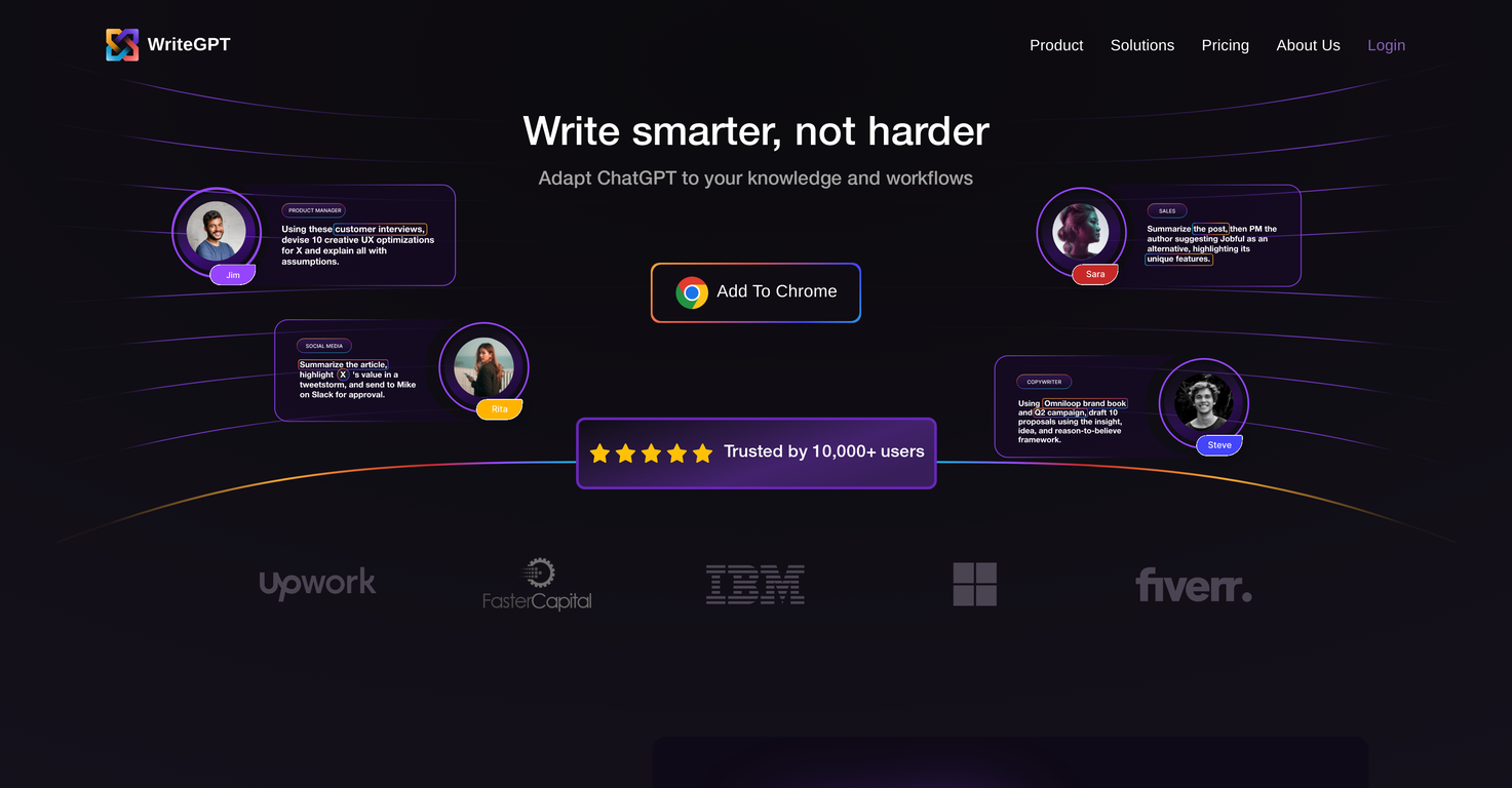 WriteGPT screenshot