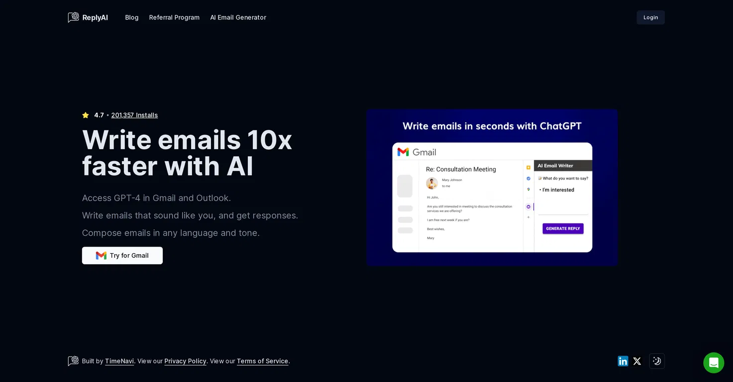 ReplyAI screenshot