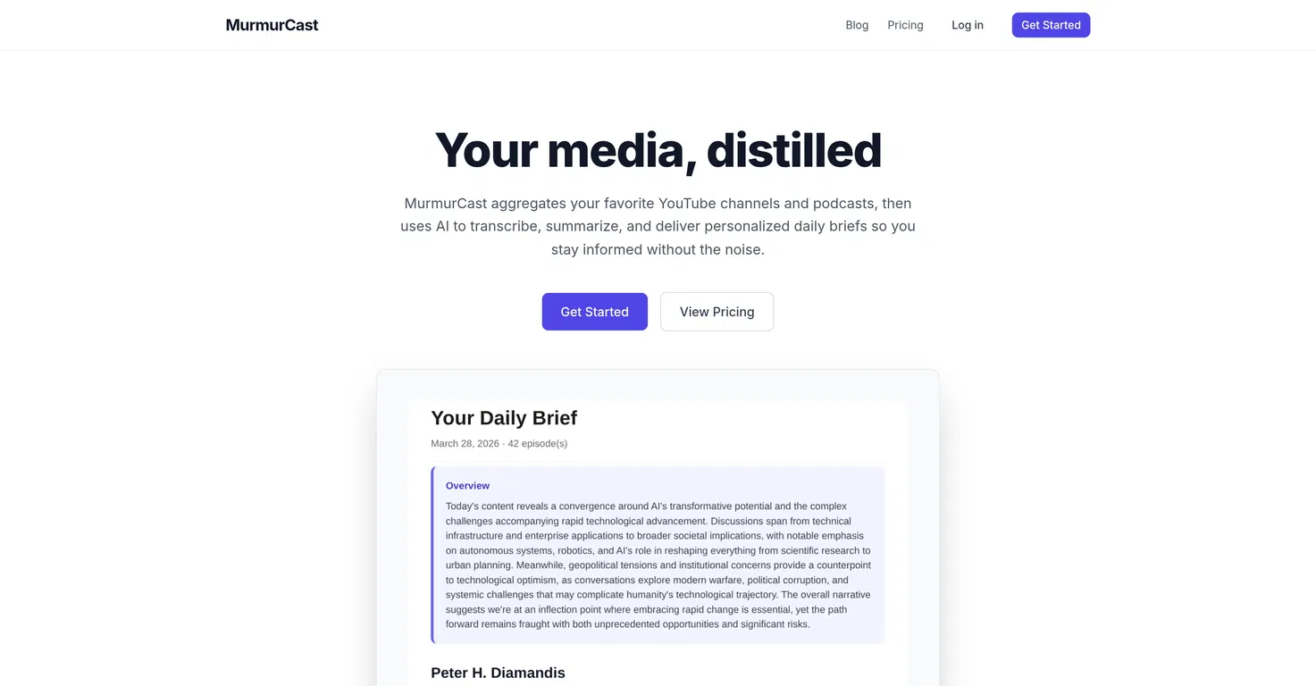 MurmurCast screenshot