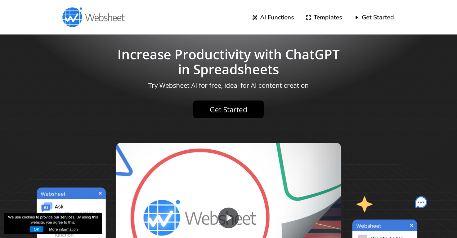 Websheet AI screenshot