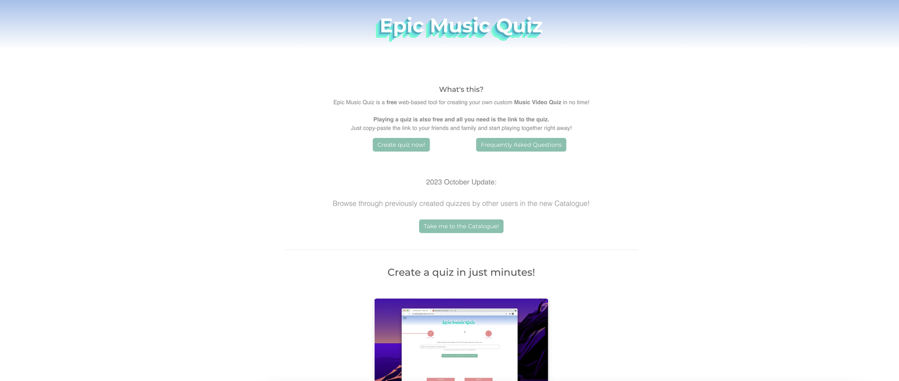 EpicMusicQuiz screenshot