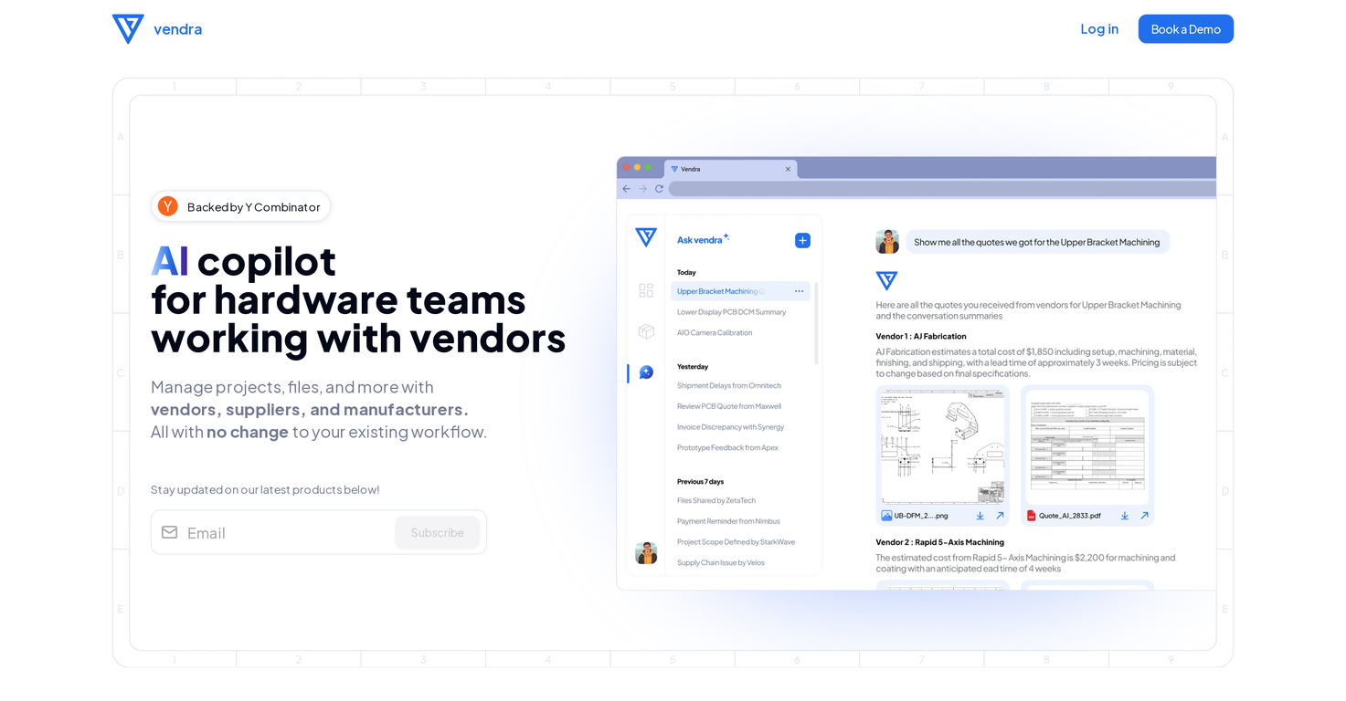 Vendra screenshot