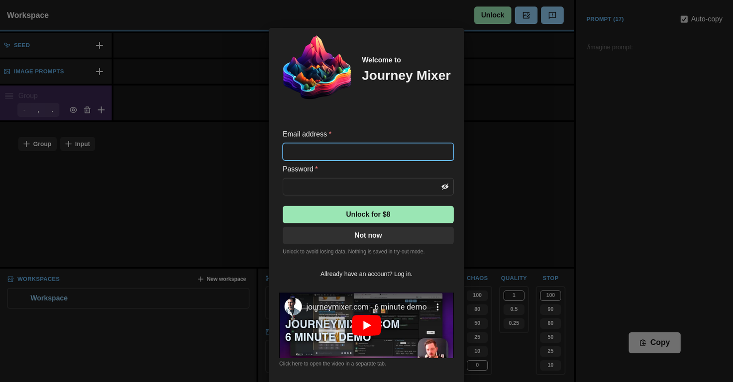 Journey Mixer screenshot