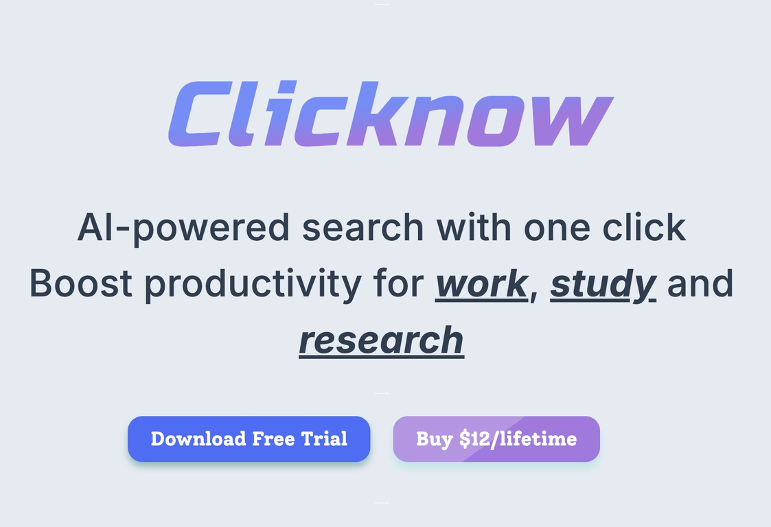 Clicknow screenshot