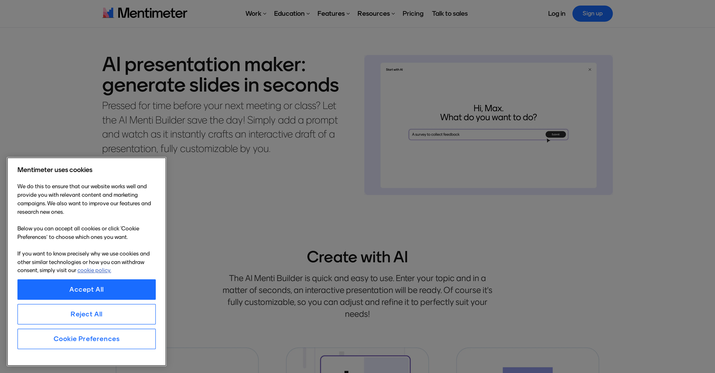 Mentimeter screenshot