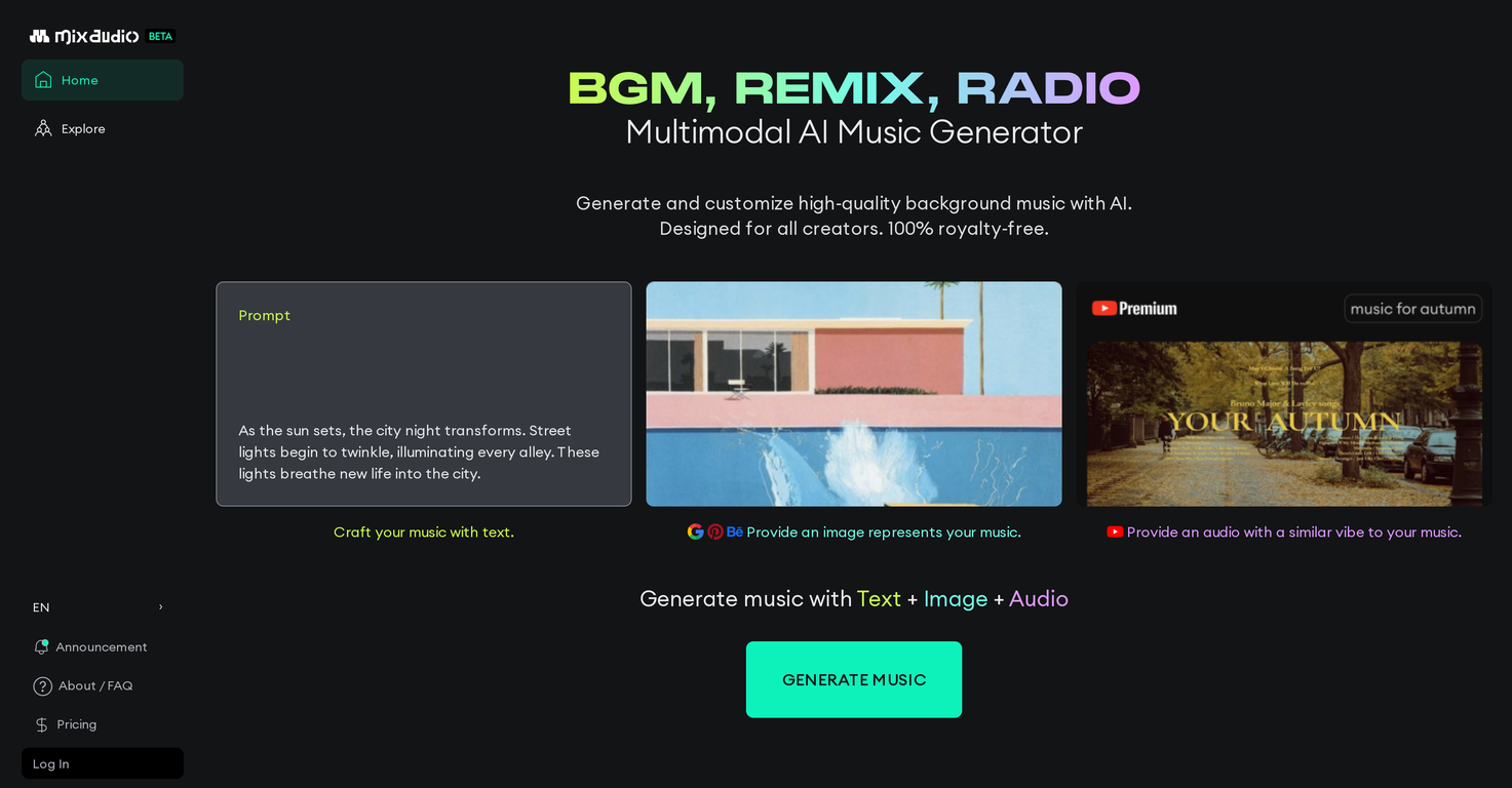 MixAudio screenshot