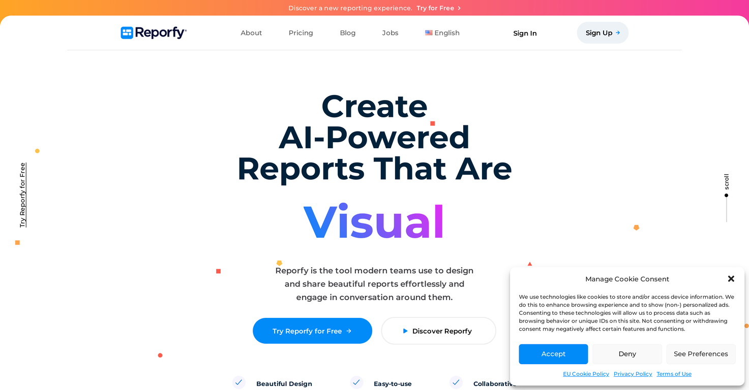 Reporfy screenshot