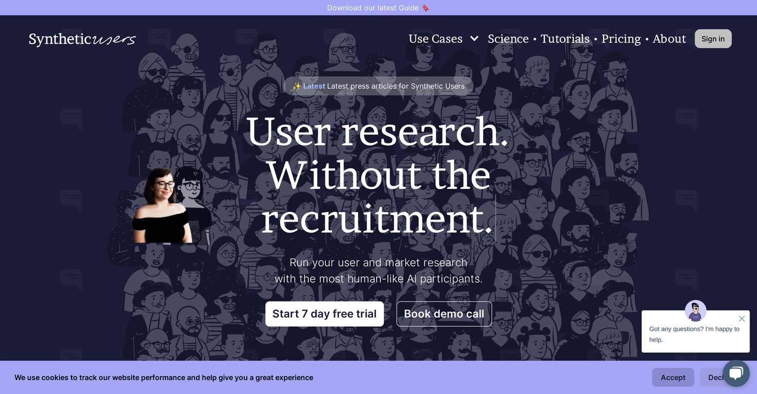 Syntheticusers screenshot