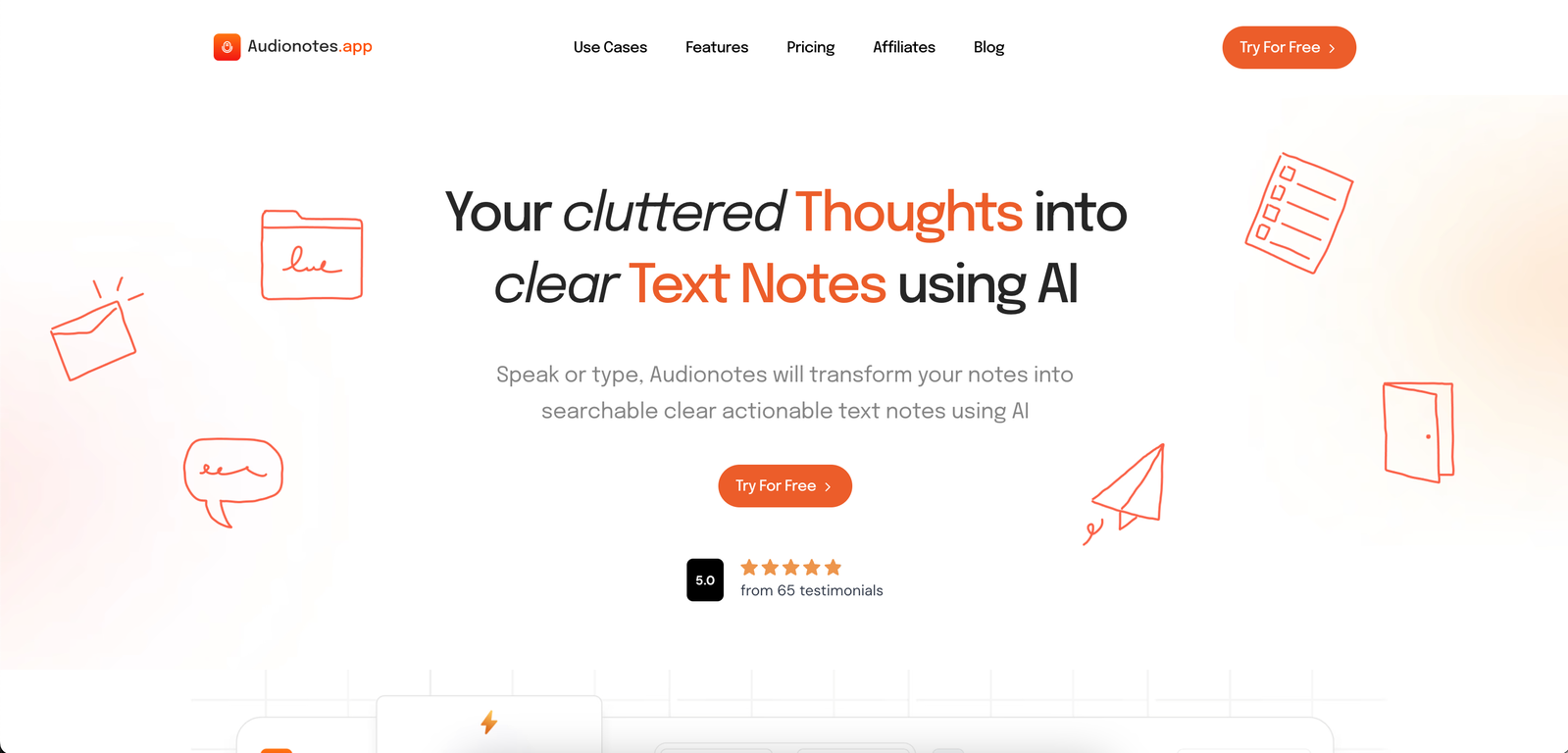 Audionotes screenshot