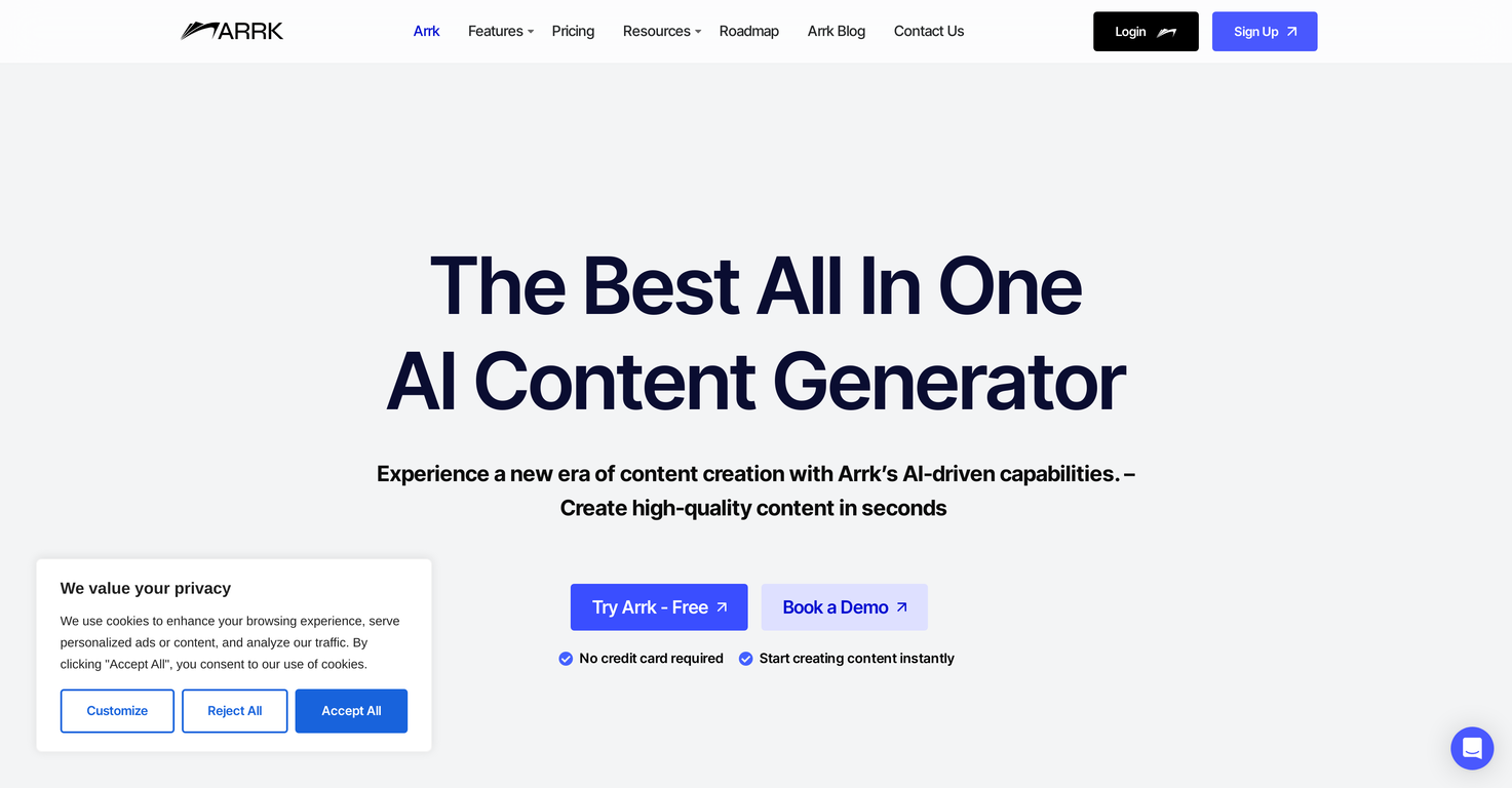 Arrk screenshot