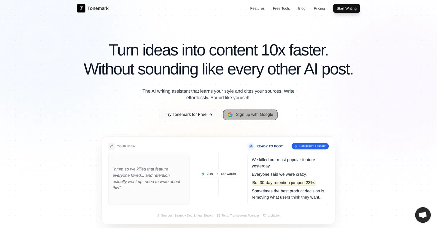 Tonemark screenshot