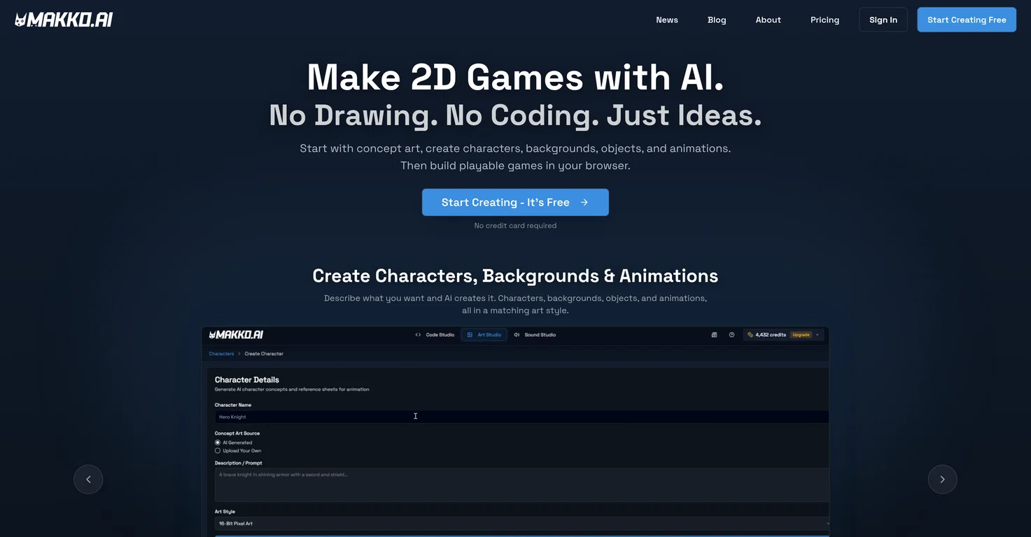 Makko AI screenshot