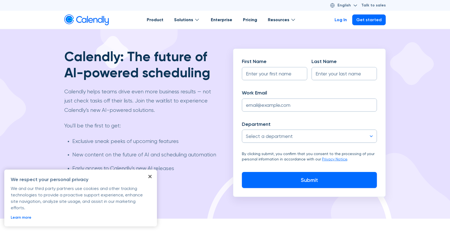 Calendly screenshot