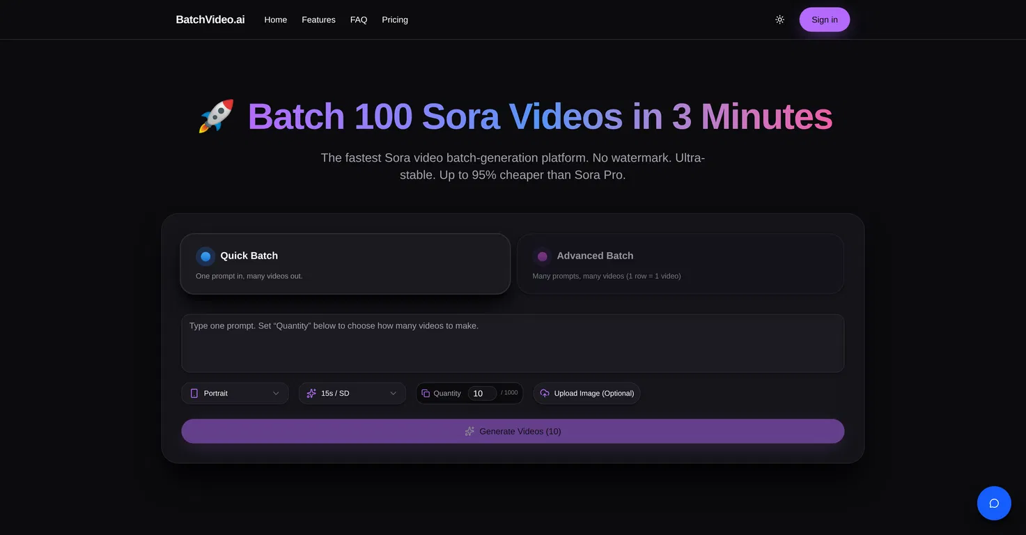BatchVideo.ai screenshot