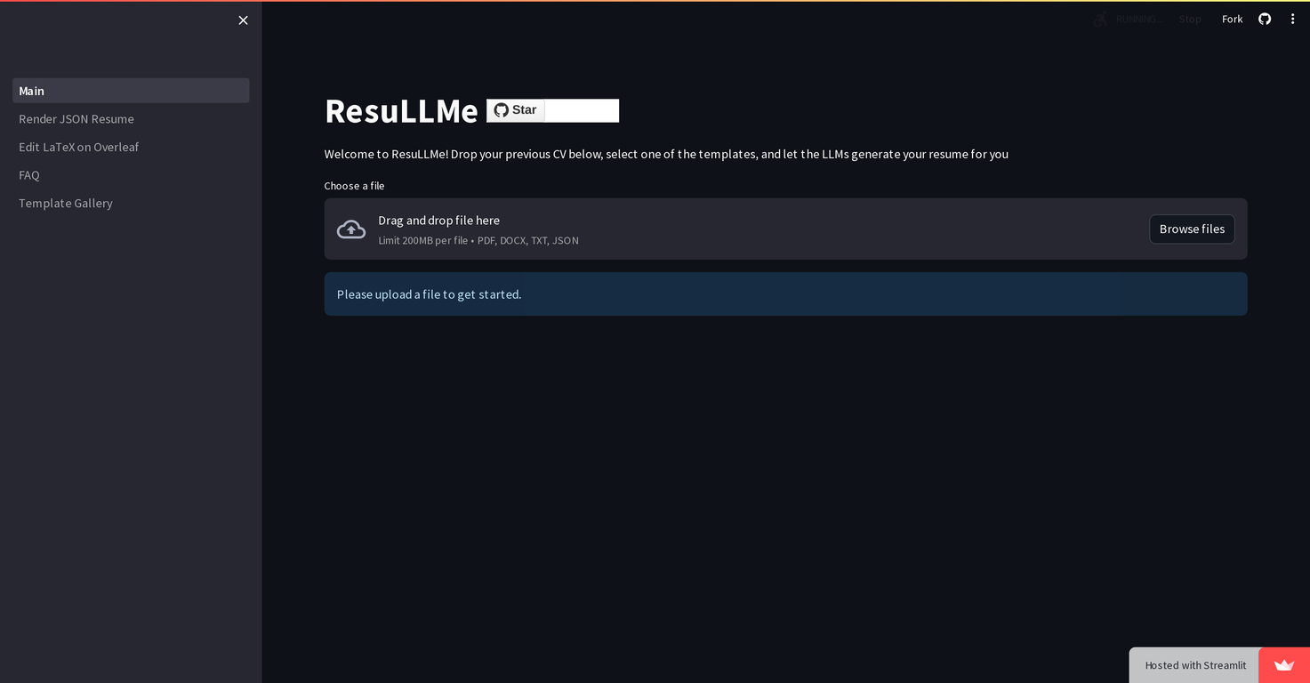 ResuLLMe screenshot