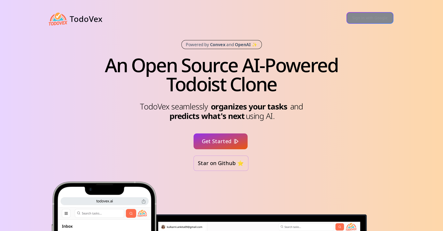 TodoVex screenshot