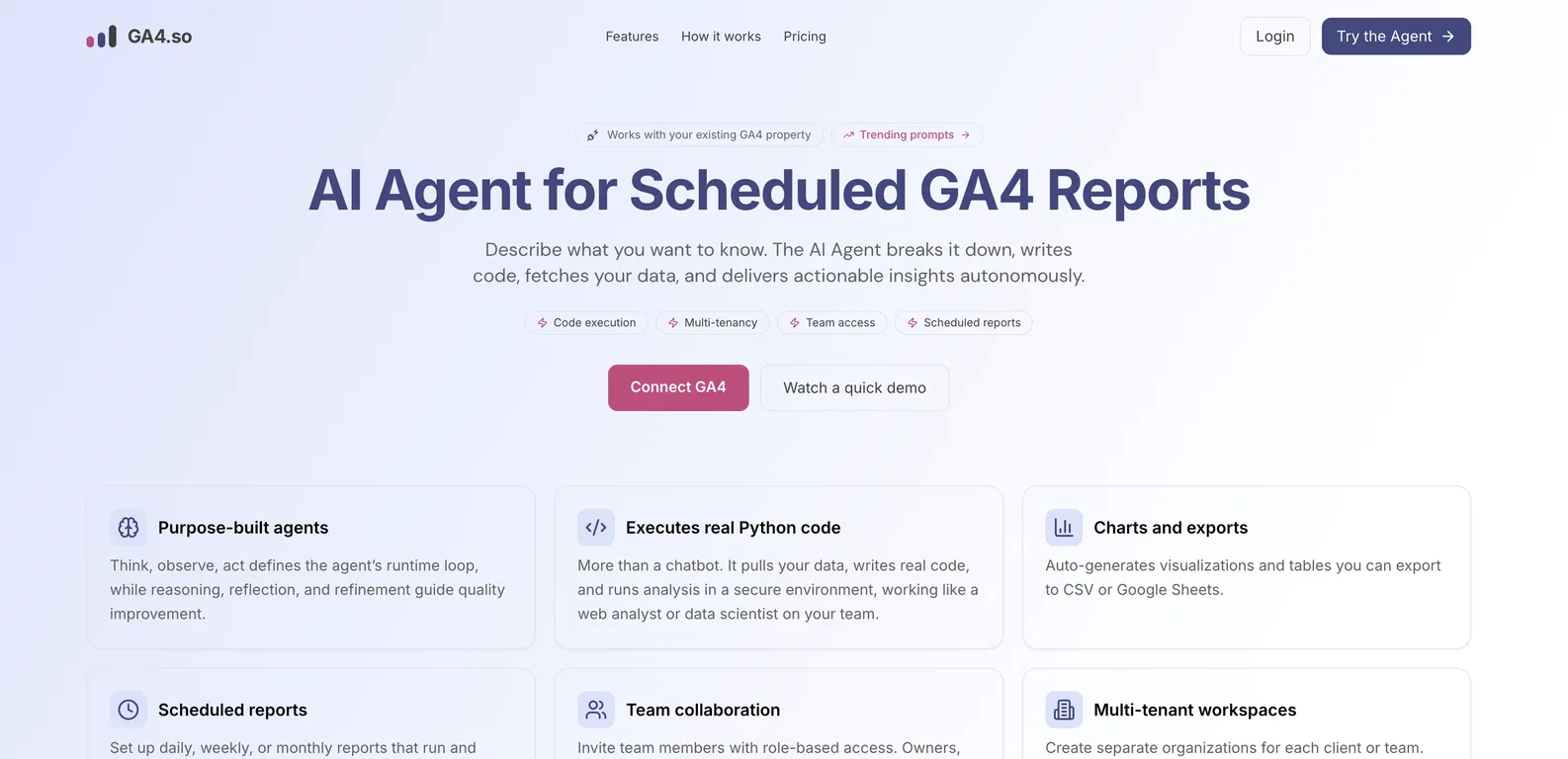 GA4.so screenshot