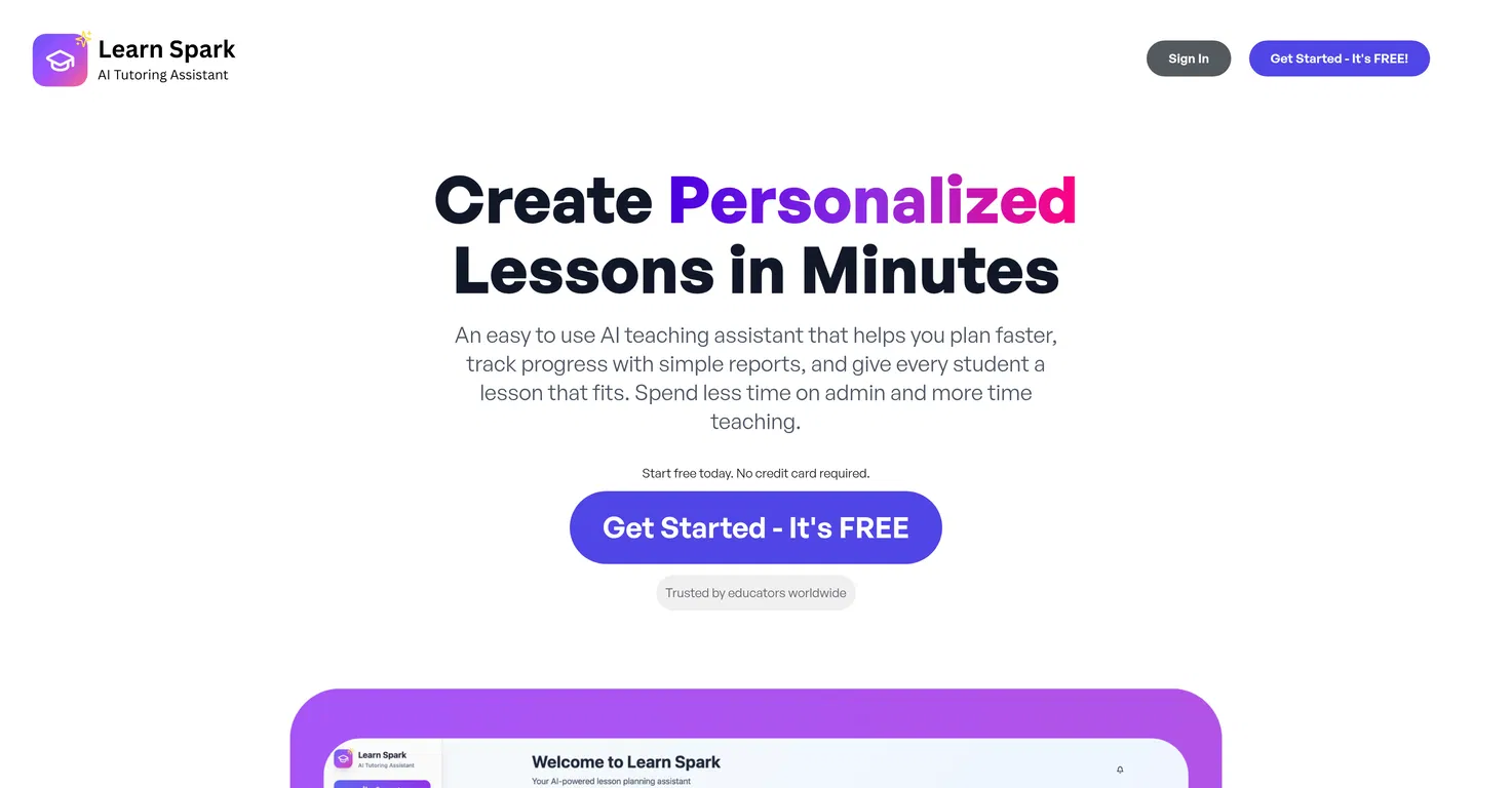 LearnSpark.io screenshot