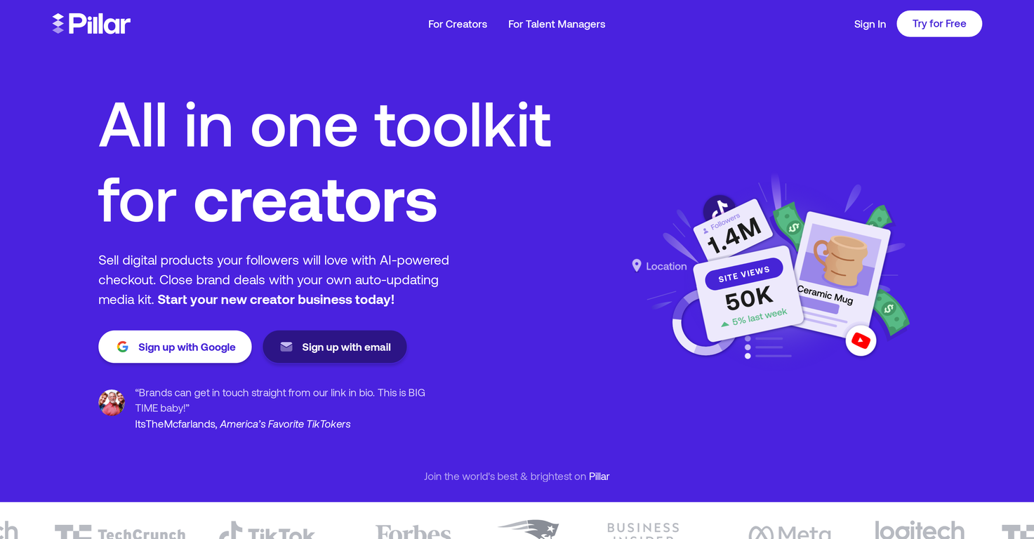 Pillar screenshot