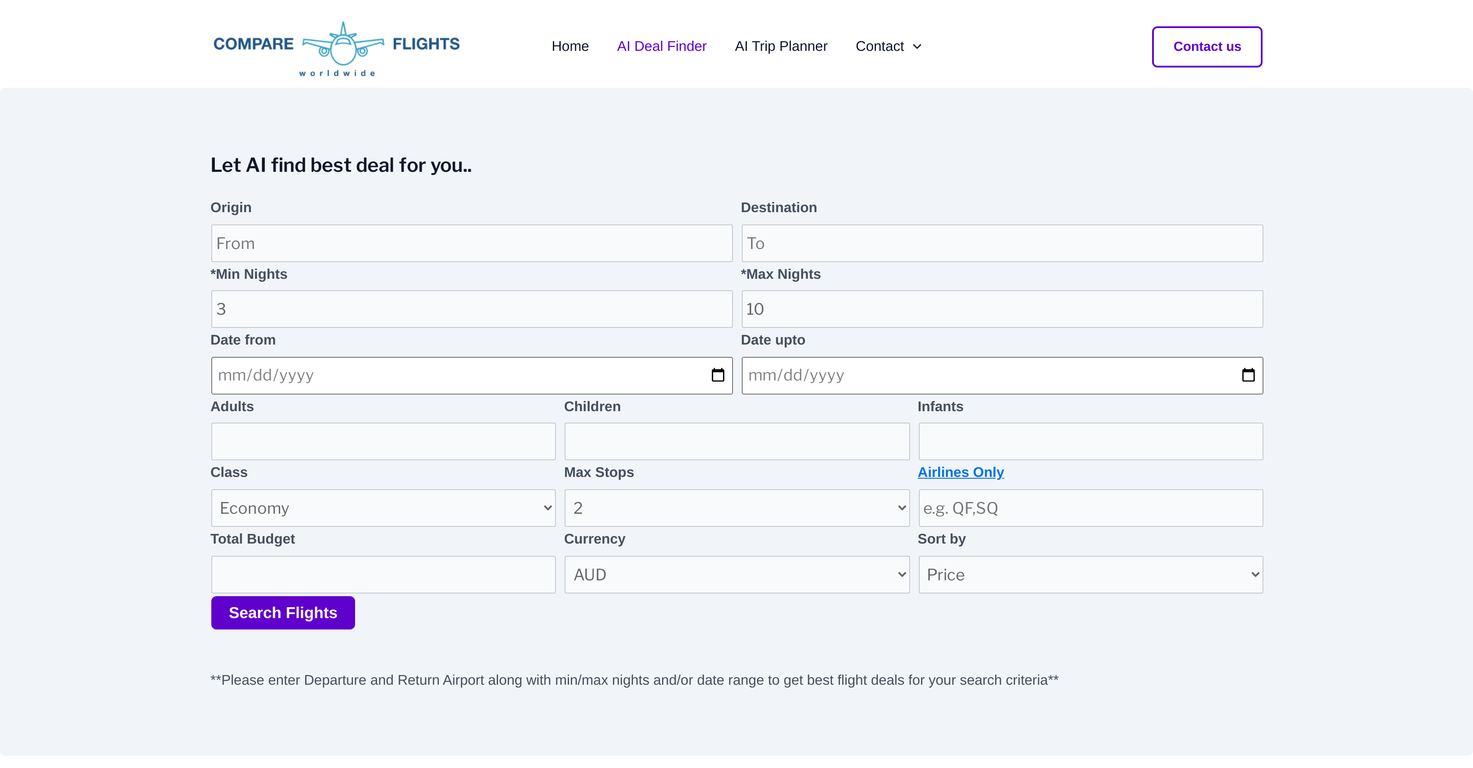 AI Deal Finder screenshot