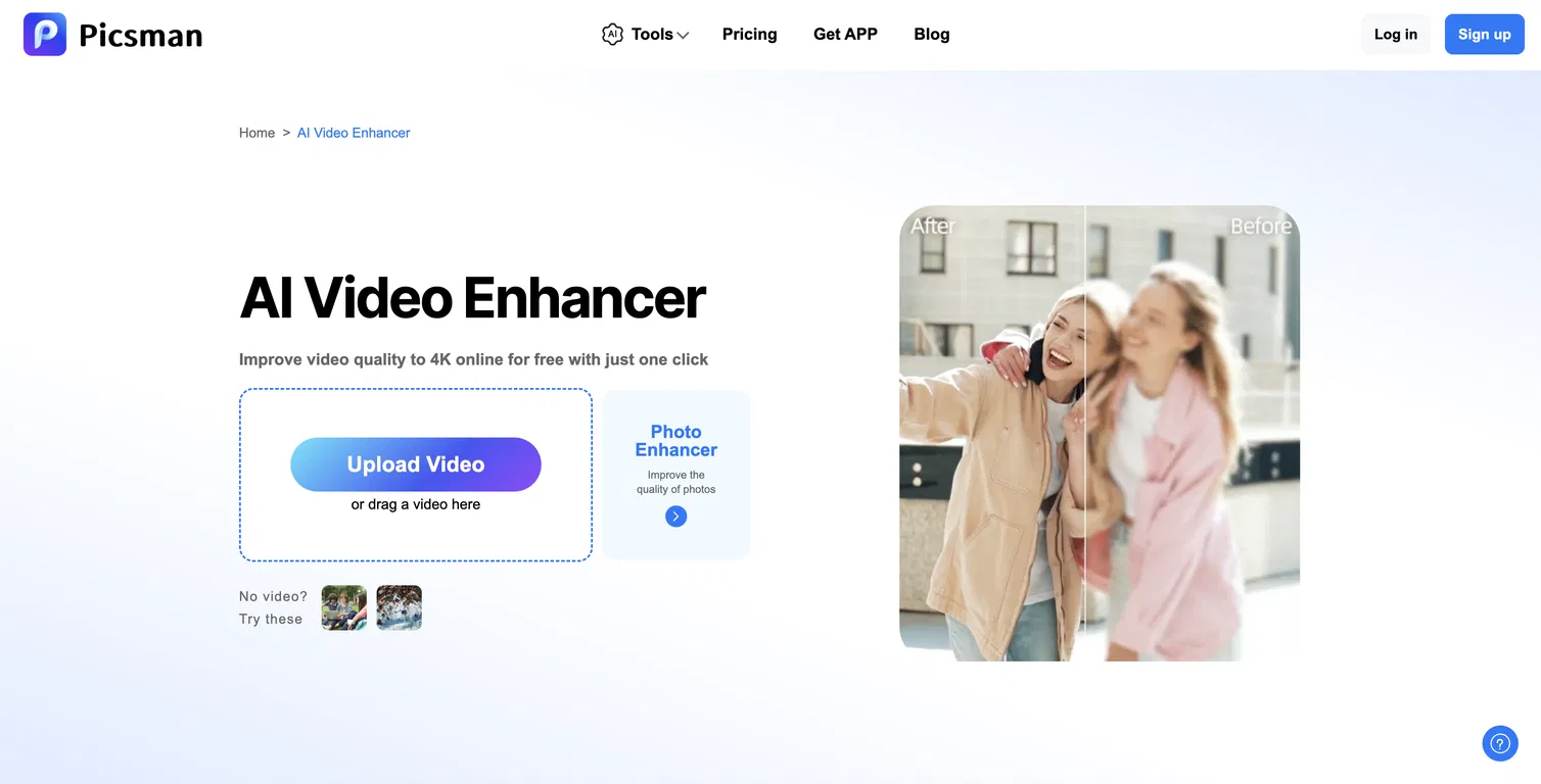 AI Video Enhancer | Picsman AI screenshot