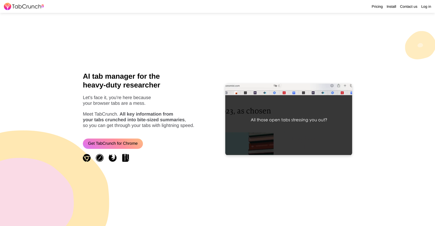 TabCrunch screenshot