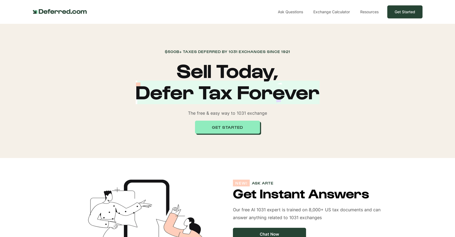 Deferred.com screenshot