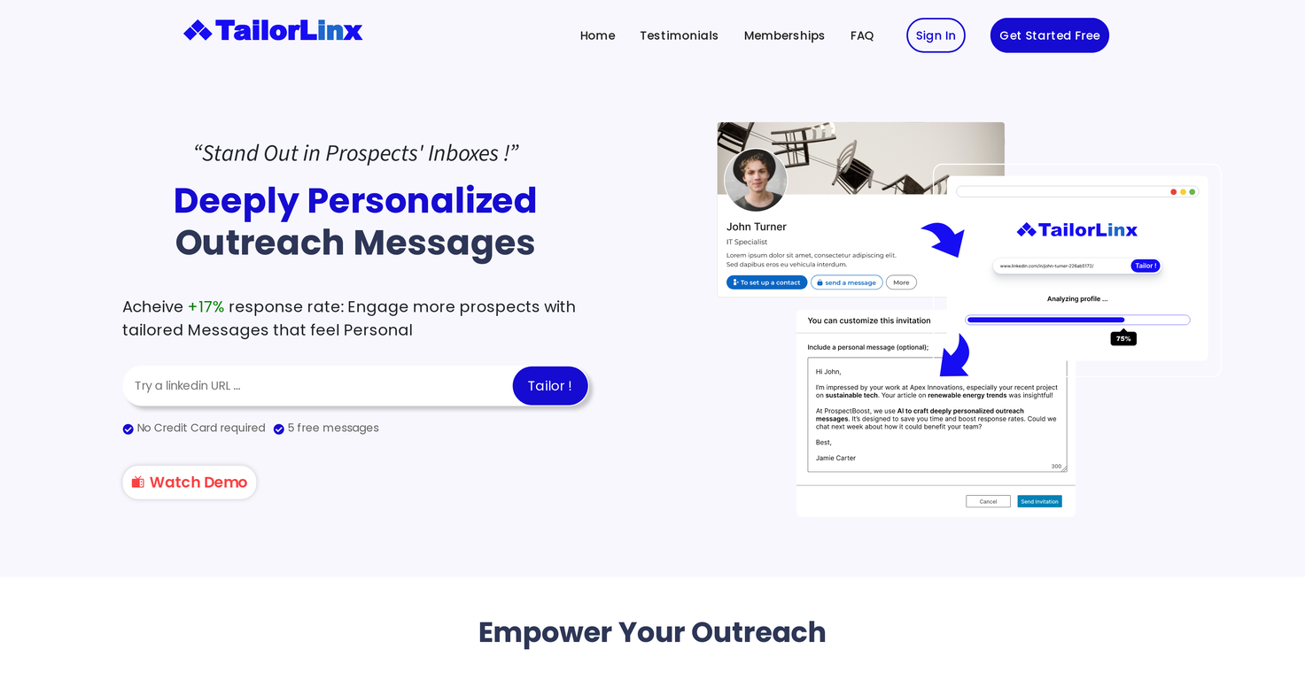 TailorLinx screenshot