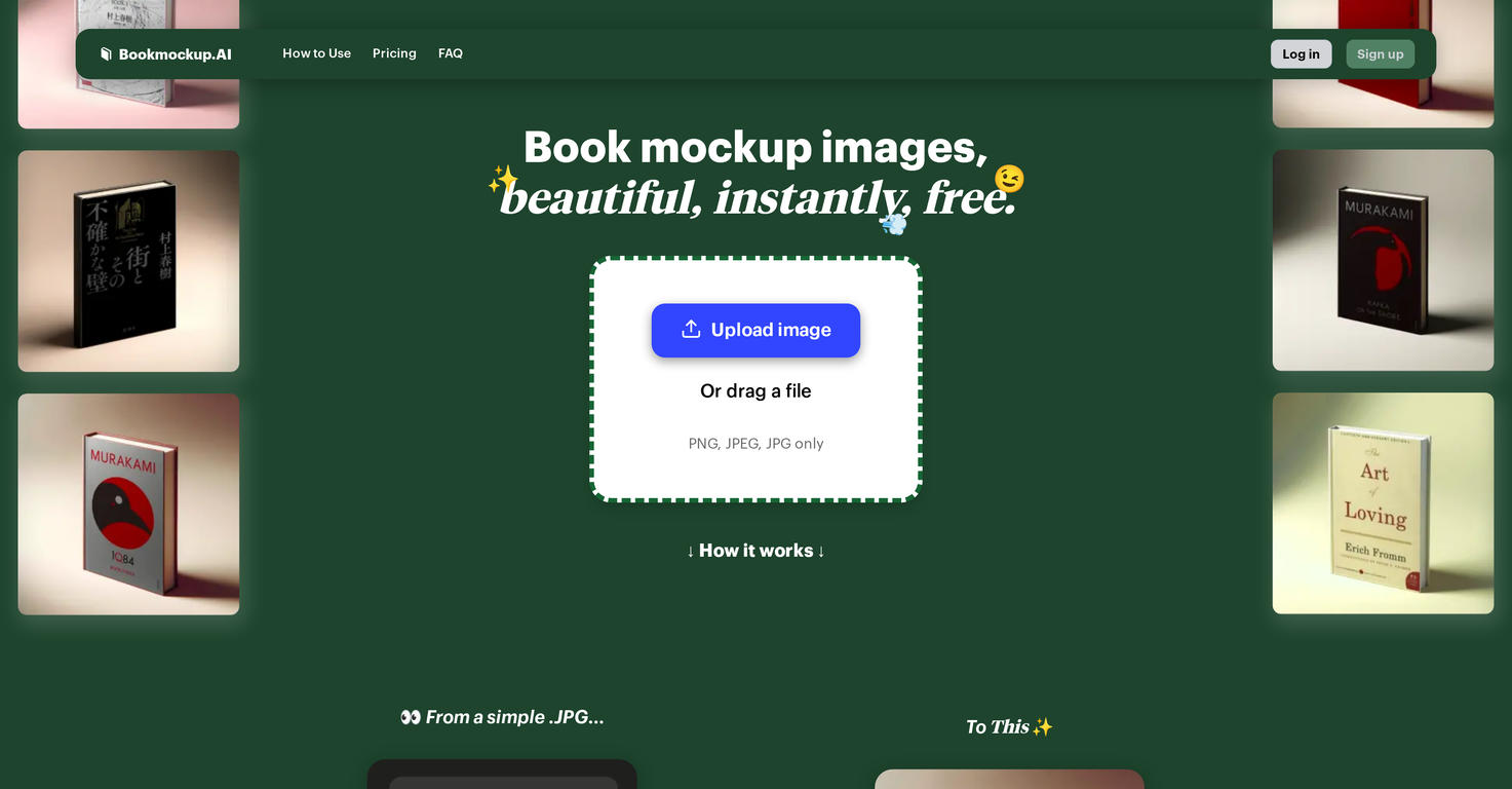 Bookmockup.AI screenshot