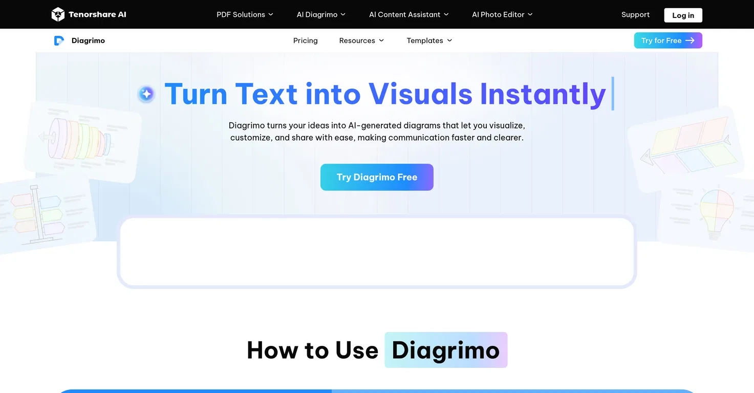 Tenorshare AI Diagrimo screenshot