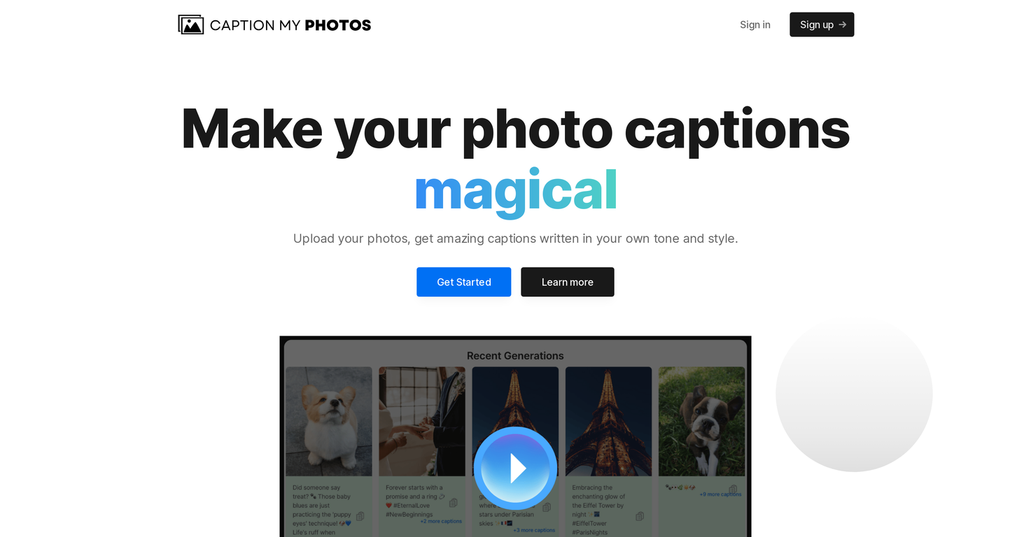 Caption My Photos screenshot