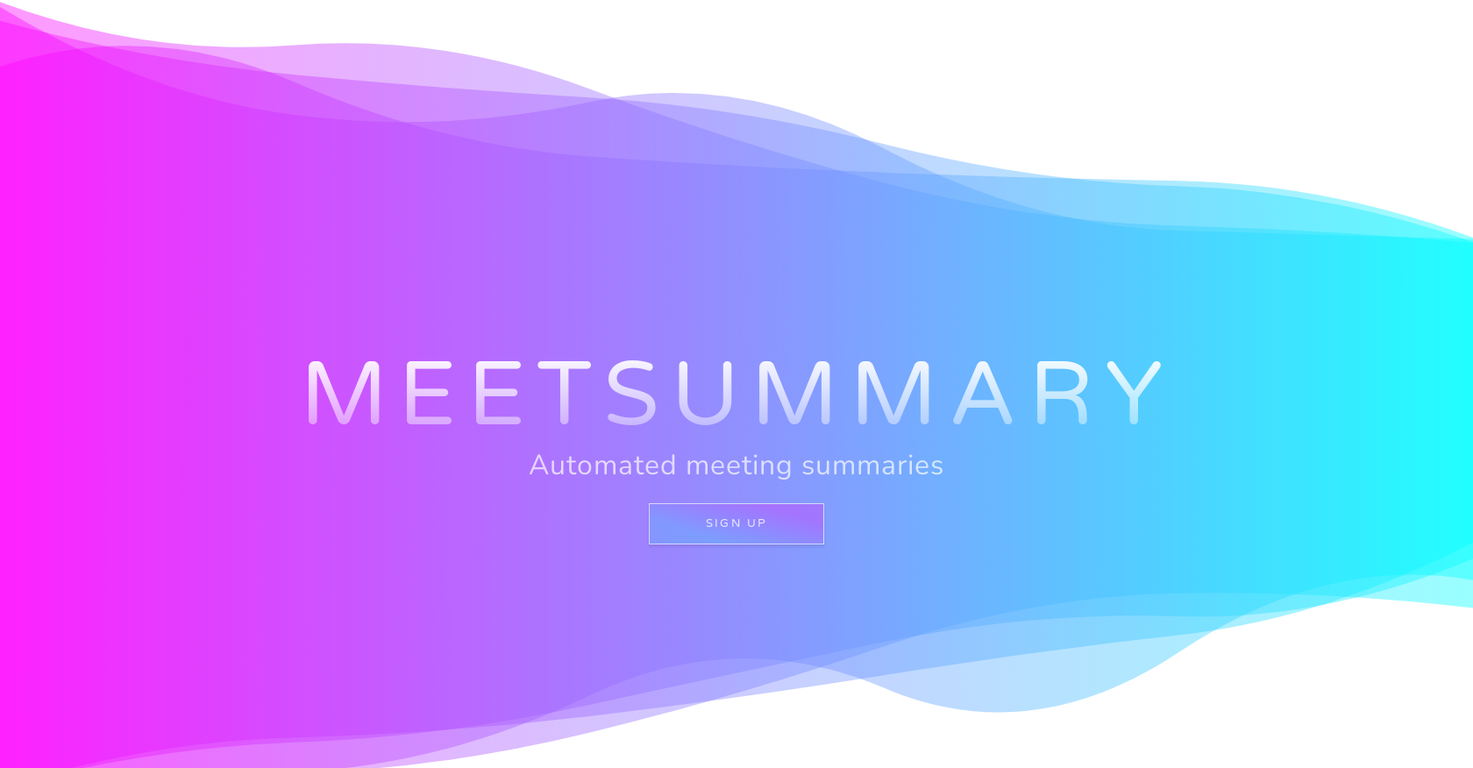 Meetsummary screenshot