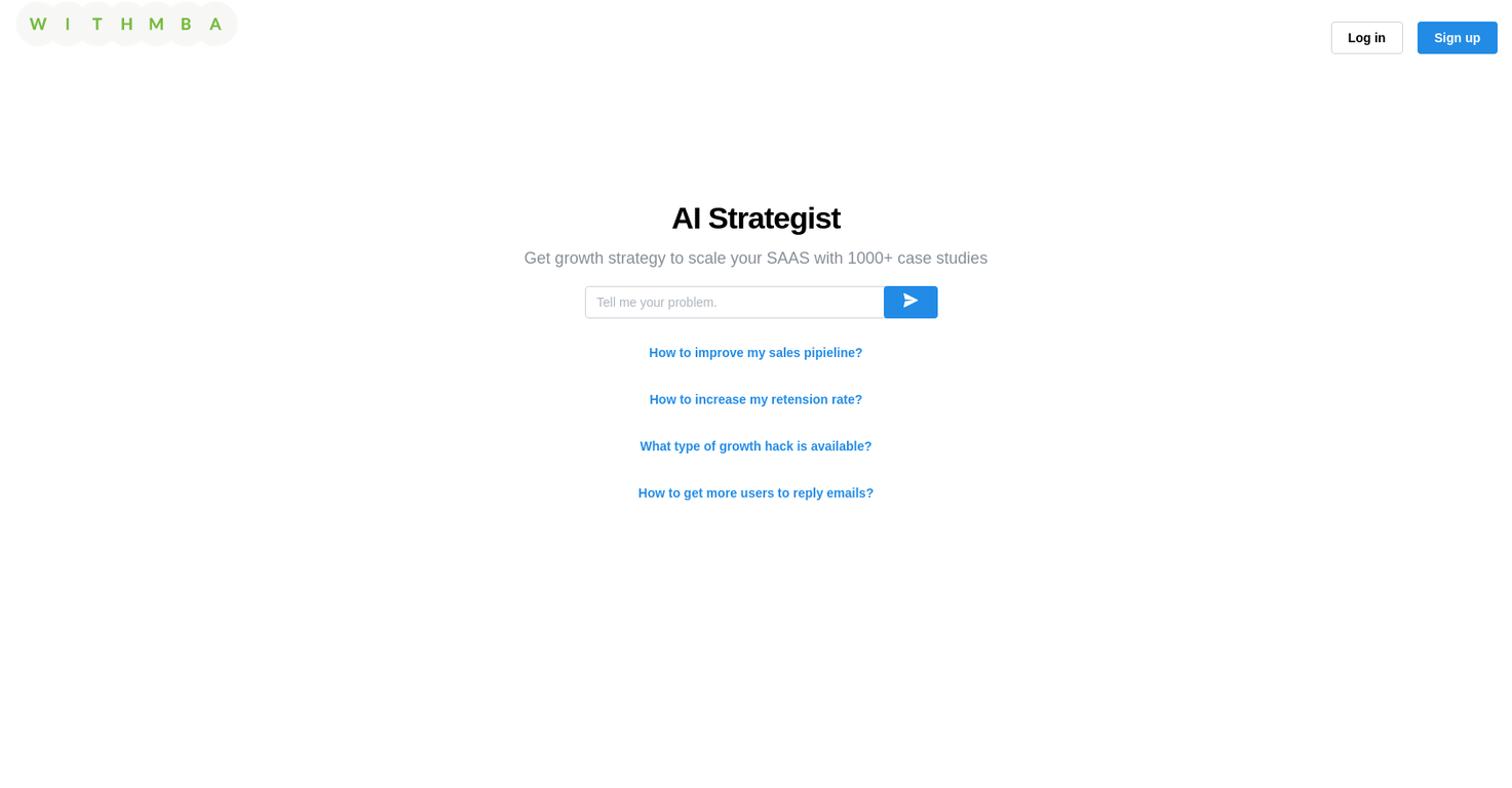 WithMBA screenshot