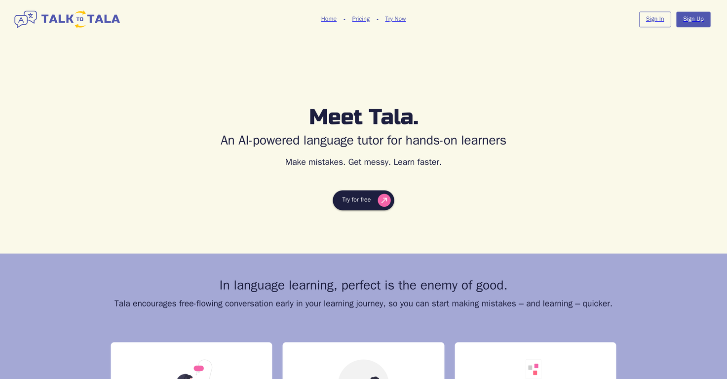 Talk to Tala screenshot