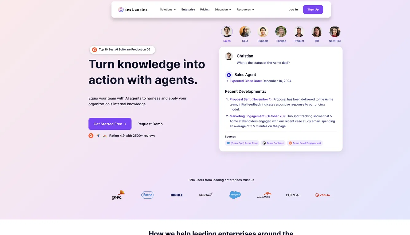 TextCortex screenshot