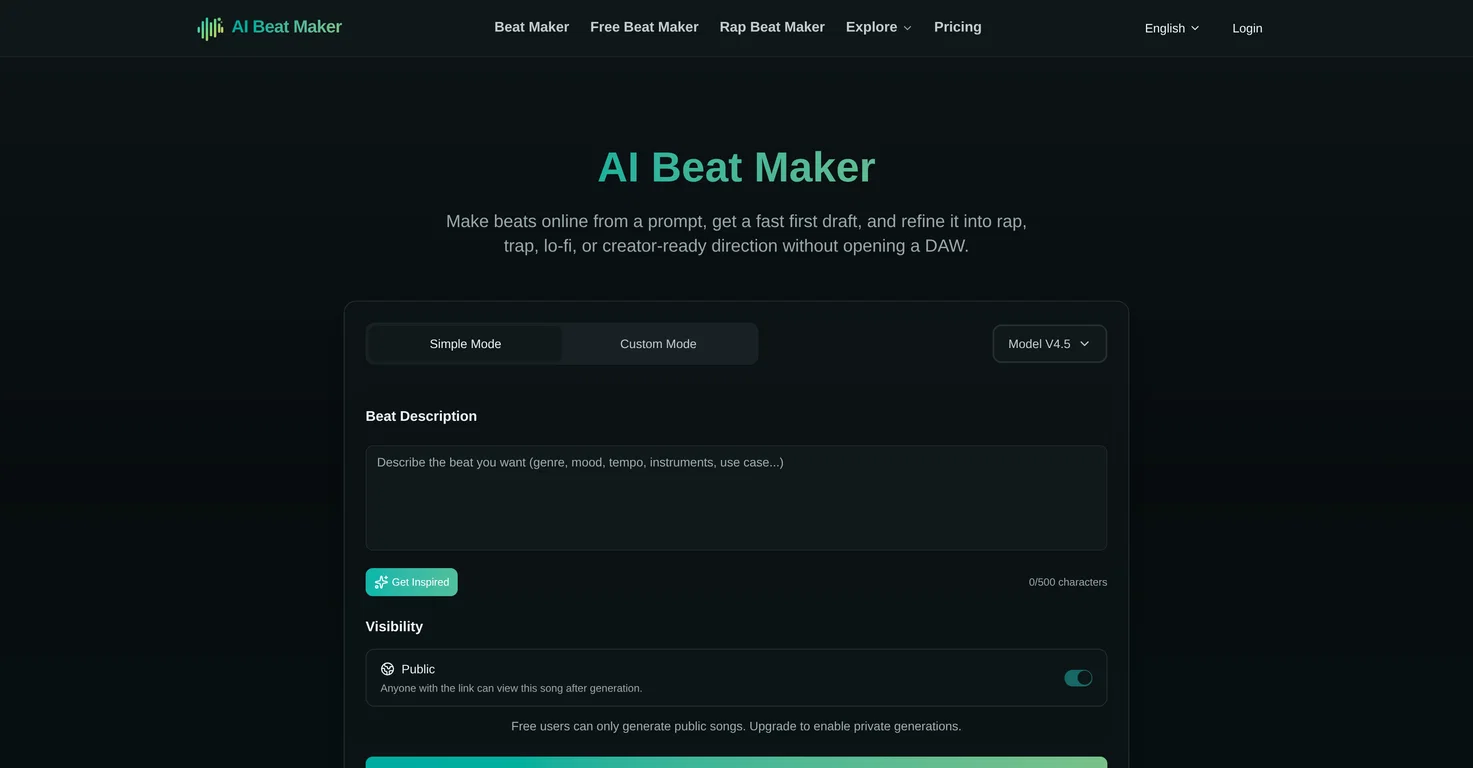AI Beat Maker.ai screenshot