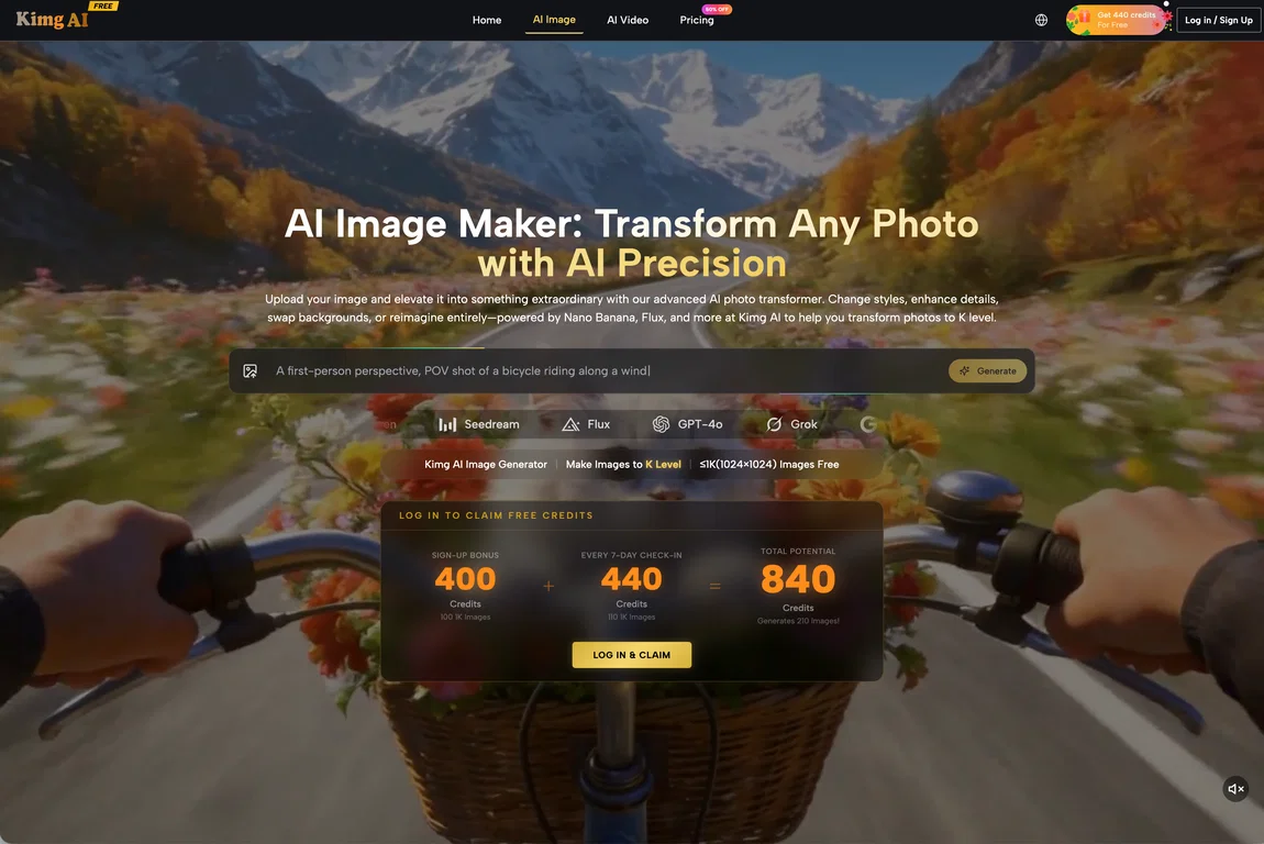 Kimg AI Image Maker screenshot