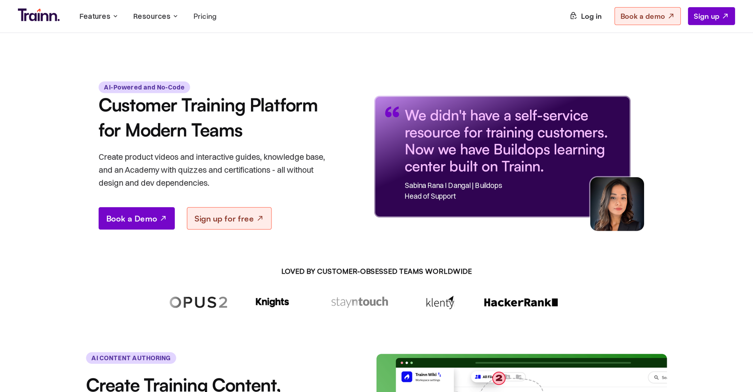Trainn screenshot