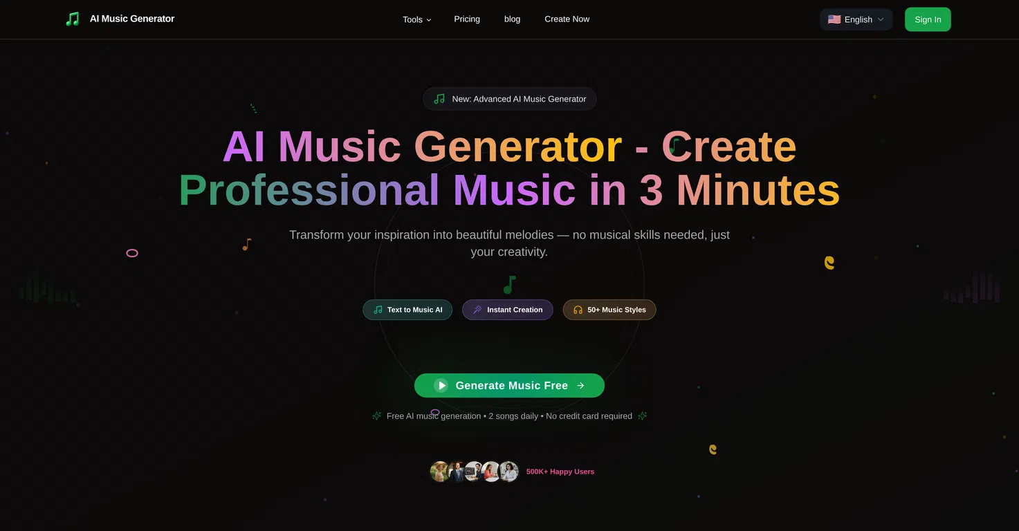 MusicGeneratorAI screenshot