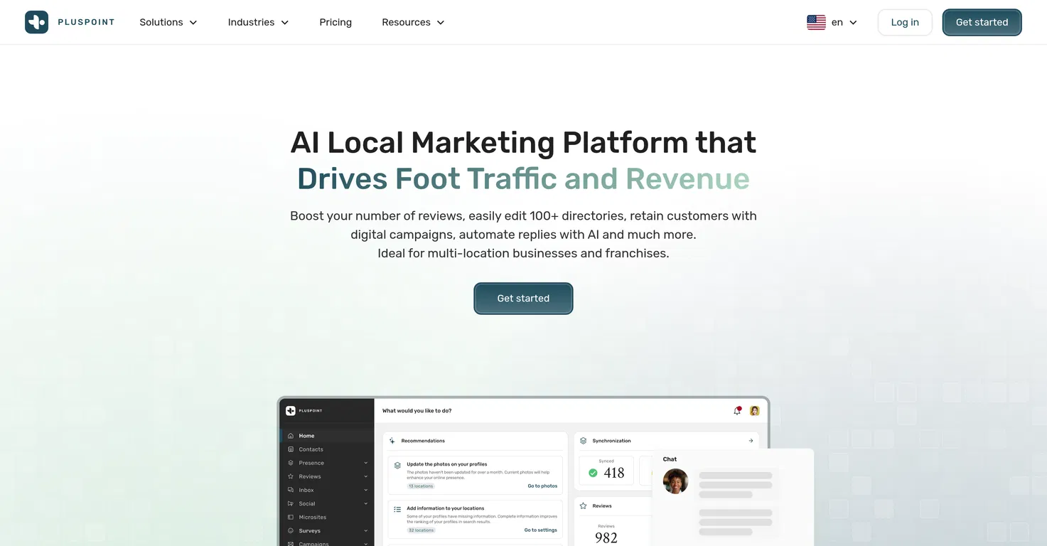 Pluspoint – AI Local Marketing and Review Generatio... screenshot