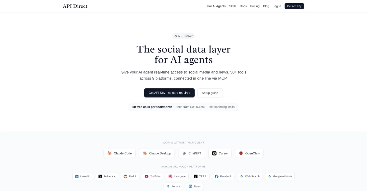 API Direct screenshot