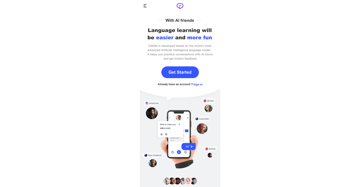 Talkme screenshot